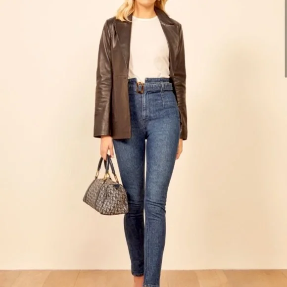 NWOT Reformation High & Skinny ‘Kayo’ Jeans in Newport Size 27 - Picture 1 of 6